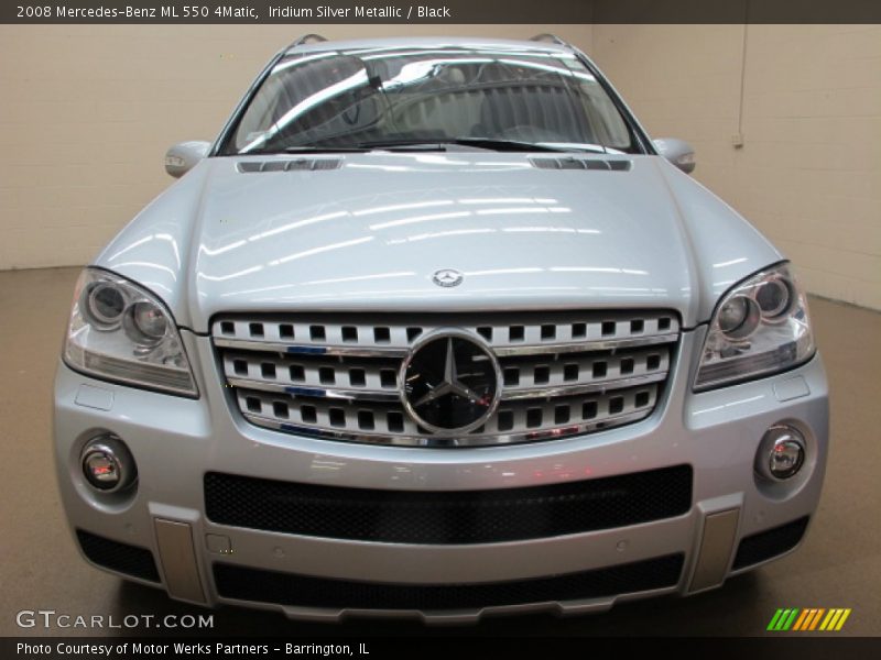 Iridium Silver Metallic / Black 2008 Mercedes-Benz ML 550 4Matic