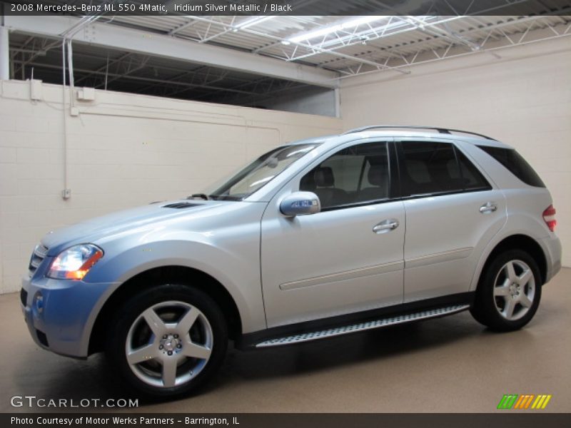 Iridium Silver Metallic / Black 2008 Mercedes-Benz ML 550 4Matic