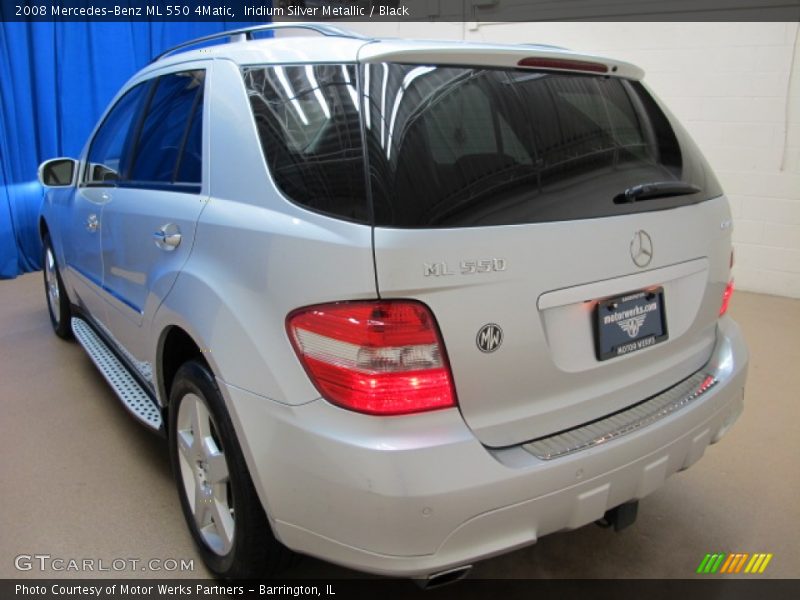 Iridium Silver Metallic / Black 2008 Mercedes-Benz ML 550 4Matic