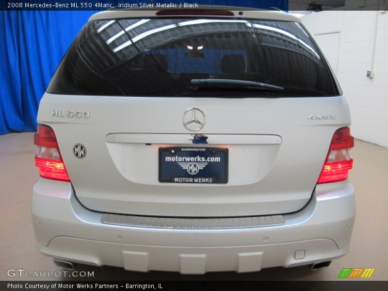 Iridium Silver Metallic / Black 2008 Mercedes-Benz ML 550 4Matic