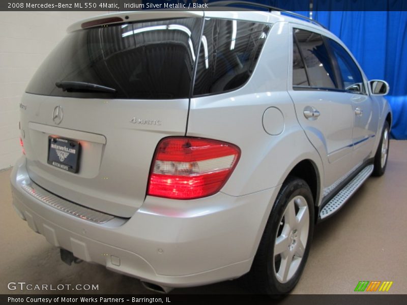 Iridium Silver Metallic / Black 2008 Mercedes-Benz ML 550 4Matic