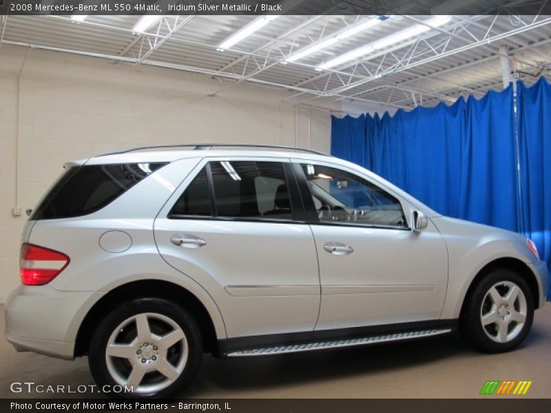 Iridium Silver Metallic / Black 2008 Mercedes-Benz ML 550 4Matic