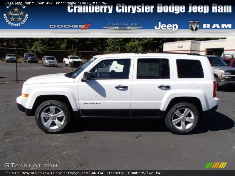 Bright White / Dark Slate Gray 2014 Jeep Patriot Sport 4x4