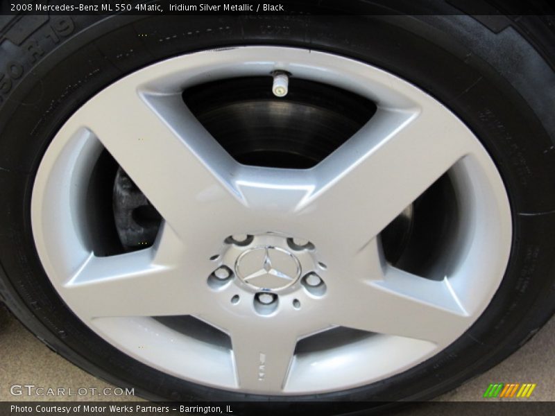 Iridium Silver Metallic / Black 2008 Mercedes-Benz ML 550 4Matic