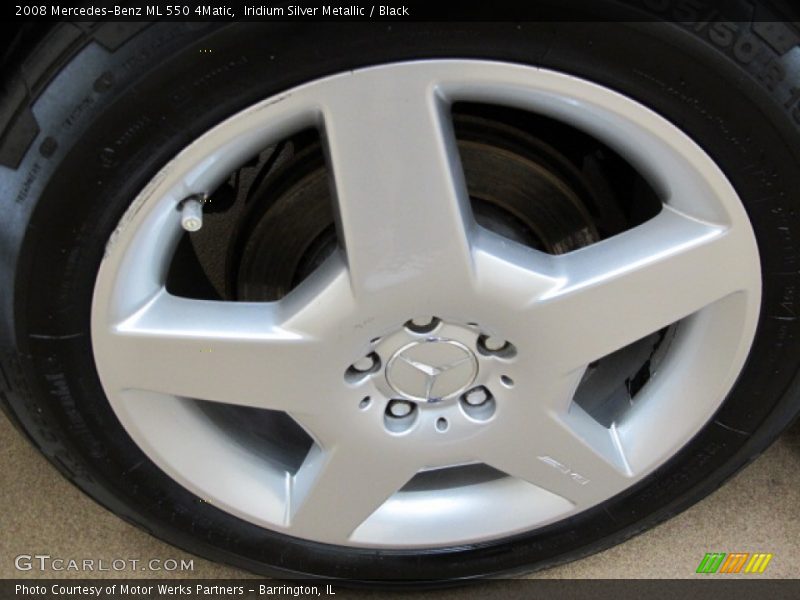 Iridium Silver Metallic / Black 2008 Mercedes-Benz ML 550 4Matic