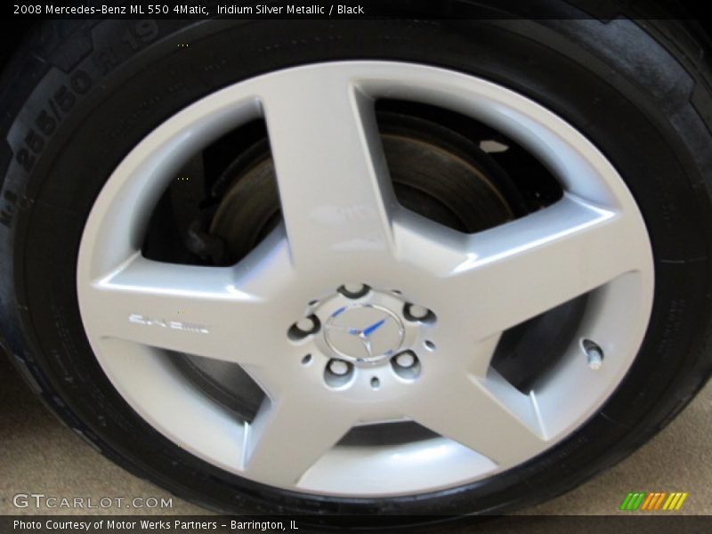 Iridium Silver Metallic / Black 2008 Mercedes-Benz ML 550 4Matic