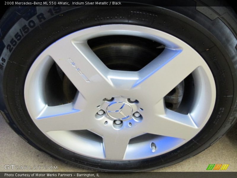 Iridium Silver Metallic / Black 2008 Mercedes-Benz ML 550 4Matic