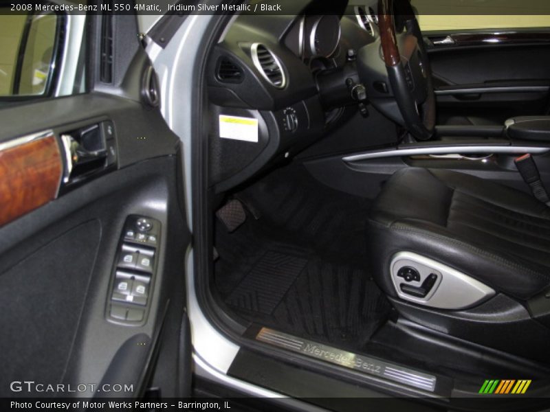 Iridium Silver Metallic / Black 2008 Mercedes-Benz ML 550 4Matic
