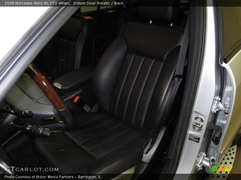 Iridium Silver Metallic / Black 2008 Mercedes-Benz ML 550 4Matic