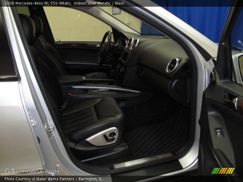 Iridium Silver Metallic / Black 2008 Mercedes-Benz ML 550 4Matic