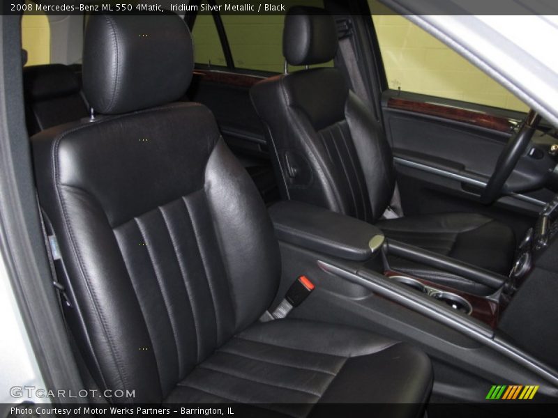 Iridium Silver Metallic / Black 2008 Mercedes-Benz ML 550 4Matic
