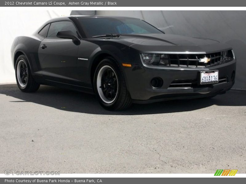 Ashen Gray Metallic / Black 2012 Chevrolet Camaro LS Coupe
