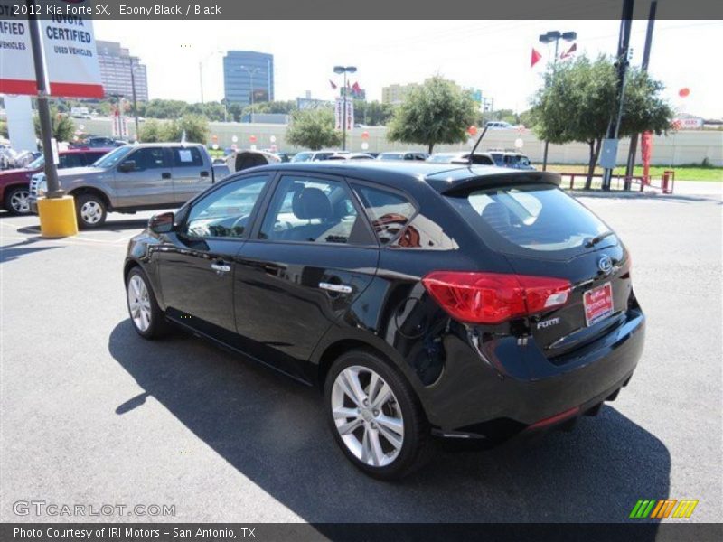 Ebony Black / Black 2012 Kia Forte SX