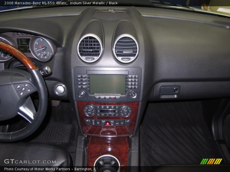 Iridium Silver Metallic / Black 2008 Mercedes-Benz ML 550 4Matic