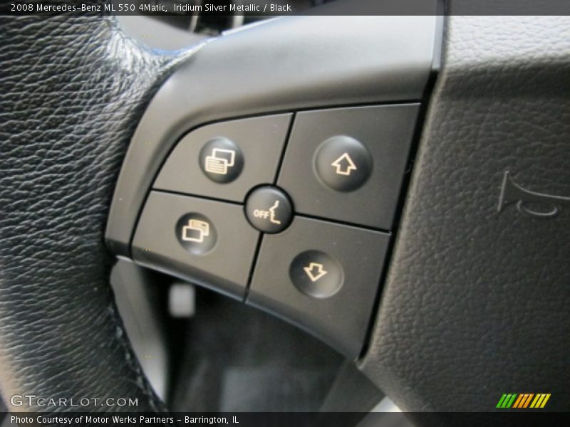 Iridium Silver Metallic / Black 2008 Mercedes-Benz ML 550 4Matic