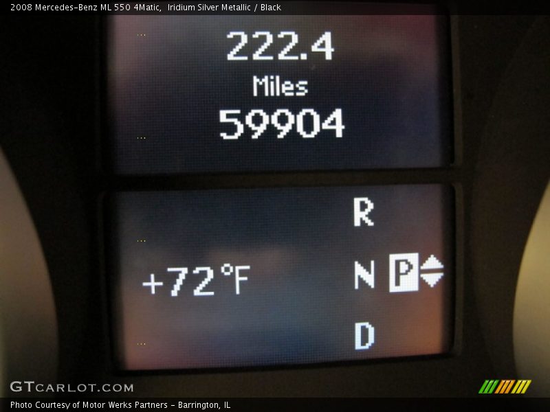 Iridium Silver Metallic / Black 2008 Mercedes-Benz ML 550 4Matic