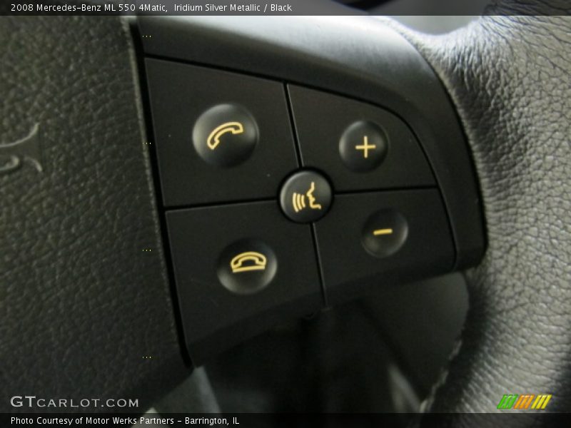 Iridium Silver Metallic / Black 2008 Mercedes-Benz ML 550 4Matic