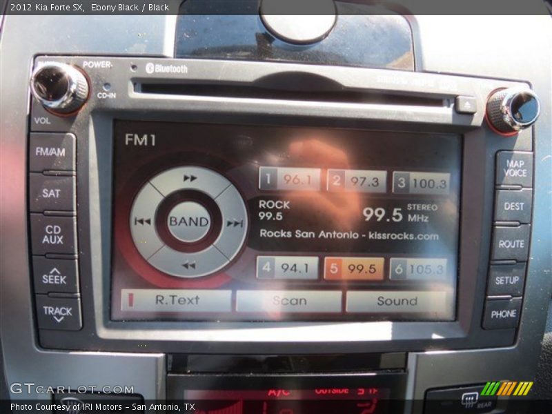 Ebony Black / Black 2012 Kia Forte SX