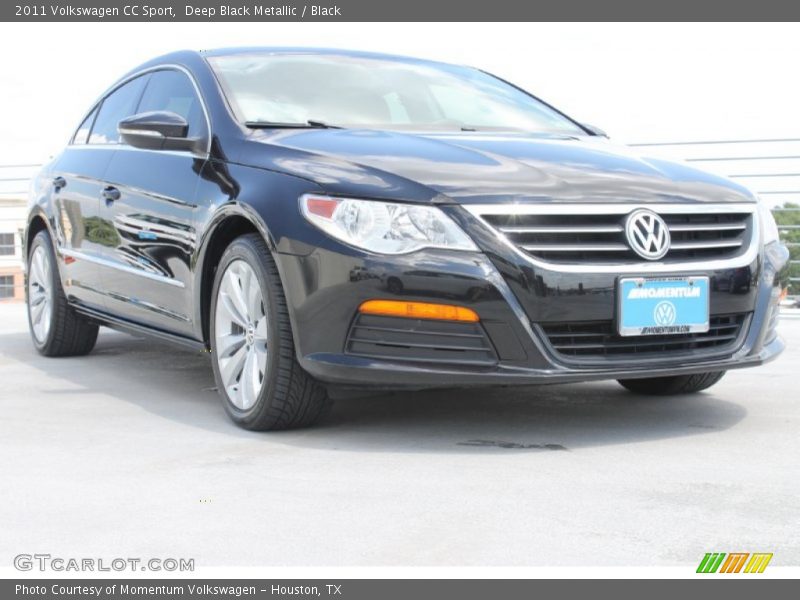 Deep Black Metallic / Black 2011 Volkswagen CC Sport