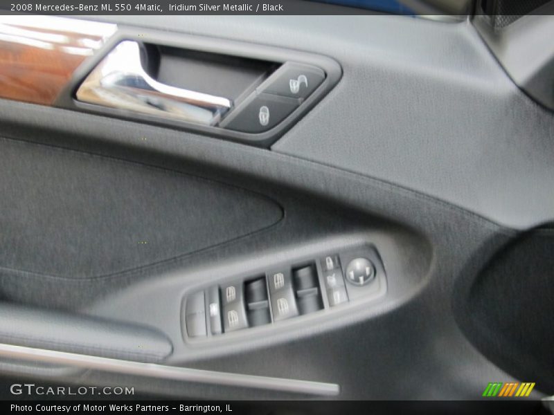 Iridium Silver Metallic / Black 2008 Mercedes-Benz ML 550 4Matic