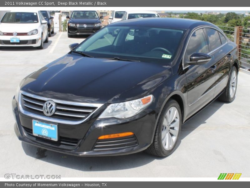 Deep Black Metallic / Black 2011 Volkswagen CC Sport
