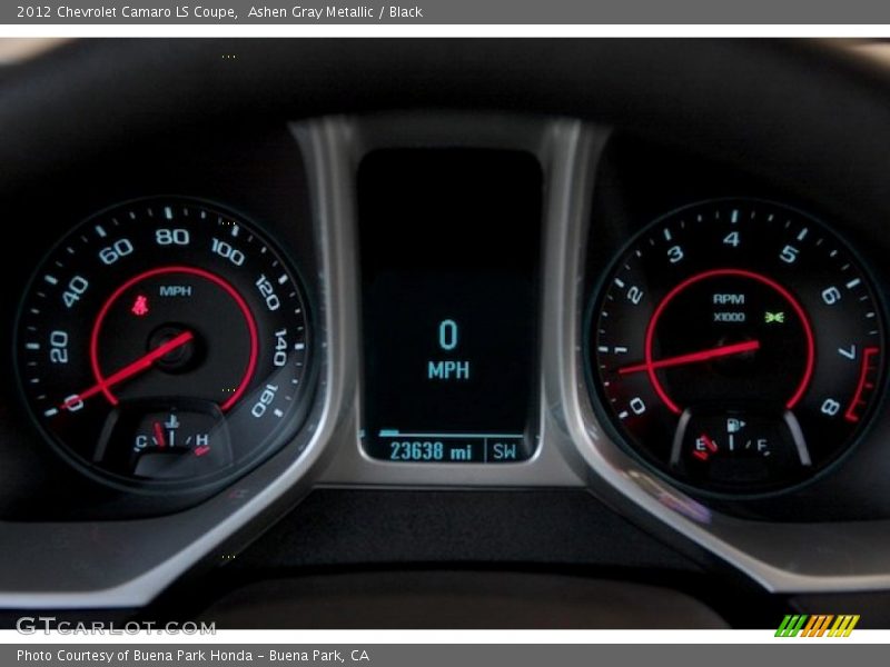 Ashen Gray Metallic / Black 2012 Chevrolet Camaro LS Coupe