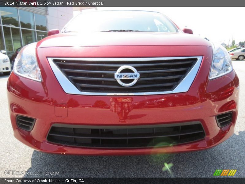 Red Brick / Charcoal 2014 Nissan Versa 1.6 SV Sedan