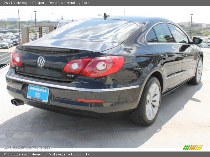 Deep Black Metallic / Black 2011 Volkswagen CC Sport