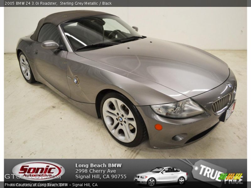 Sterling Grey Metallic / Black 2005 BMW Z4 3.0i Roadster