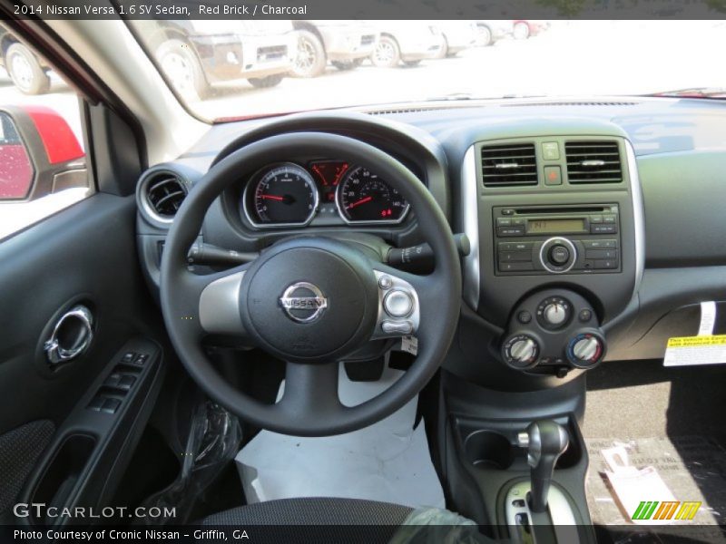 Red Brick / Charcoal 2014 Nissan Versa 1.6 SV Sedan