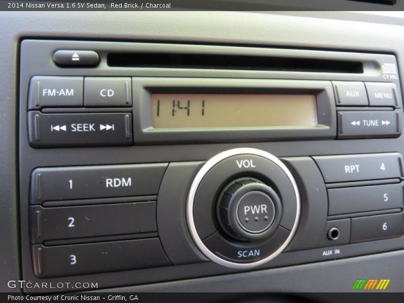 Red Brick / Charcoal 2014 Nissan Versa 1.6 SV Sedan