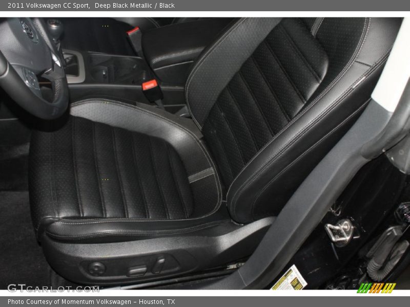 Deep Black Metallic / Black 2011 Volkswagen CC Sport