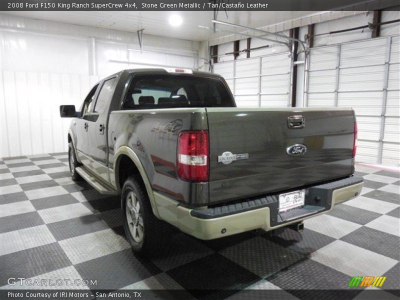 Stone Green Metallic / Tan/Castaño Leather 2008 Ford F150 King Ranch SuperCrew 4x4