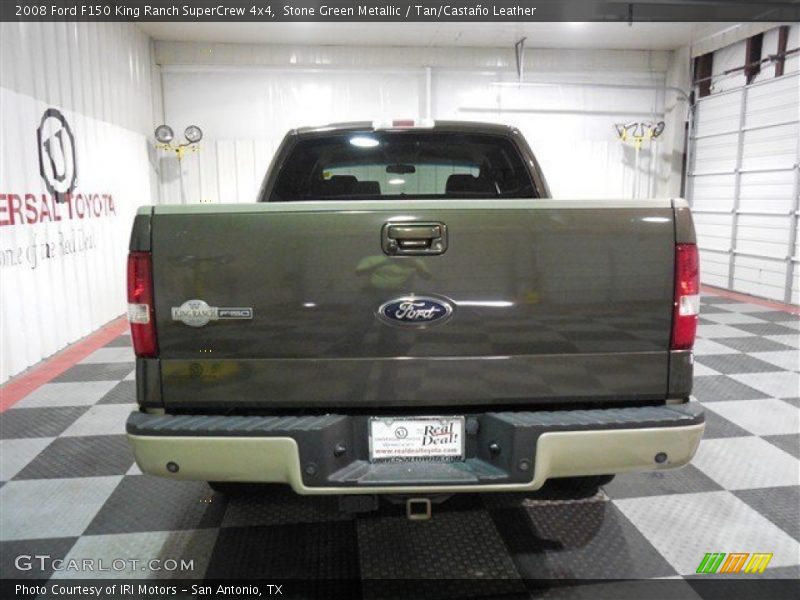 Stone Green Metallic / Tan/Castaño Leather 2008 Ford F150 King Ranch SuperCrew 4x4