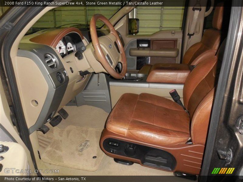 Stone Green Metallic / Tan/Castaño Leather 2008 Ford F150 King Ranch SuperCrew 4x4