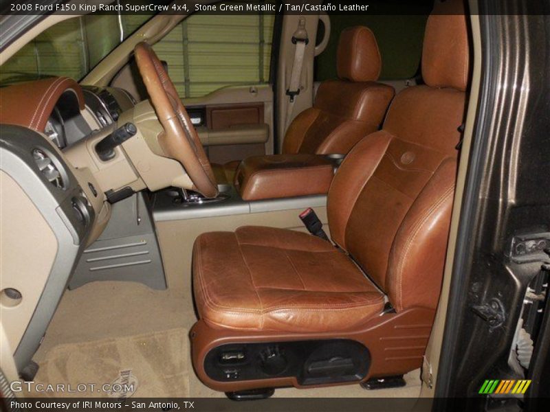 Stone Green Metallic / Tan/Castaño Leather 2008 Ford F150 King Ranch SuperCrew 4x4