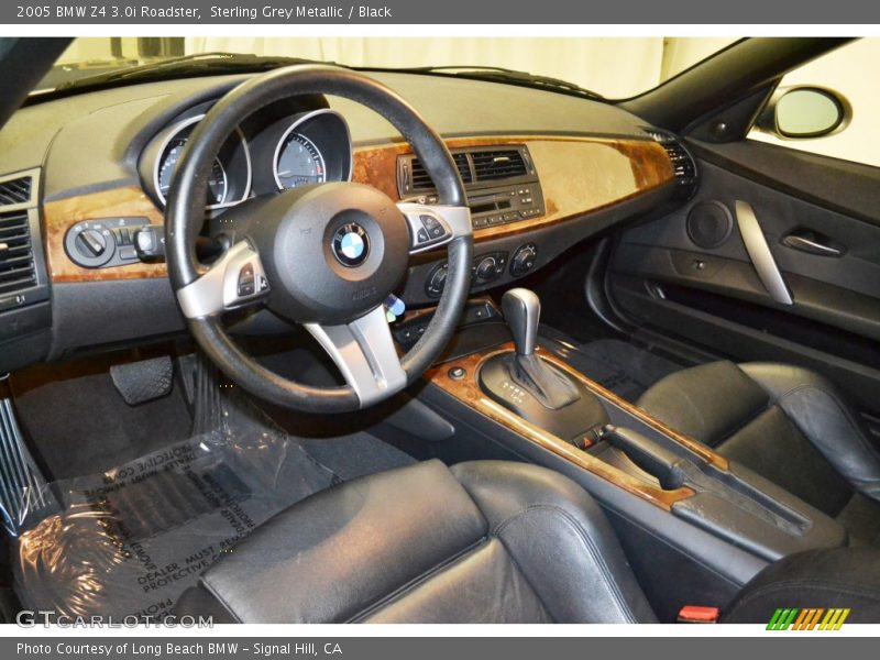 Sterling Grey Metallic / Black 2005 BMW Z4 3.0i Roadster