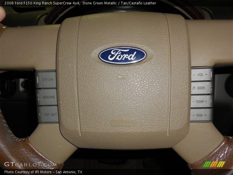 Stone Green Metallic / Tan/Castaño Leather 2008 Ford F150 King Ranch SuperCrew 4x4