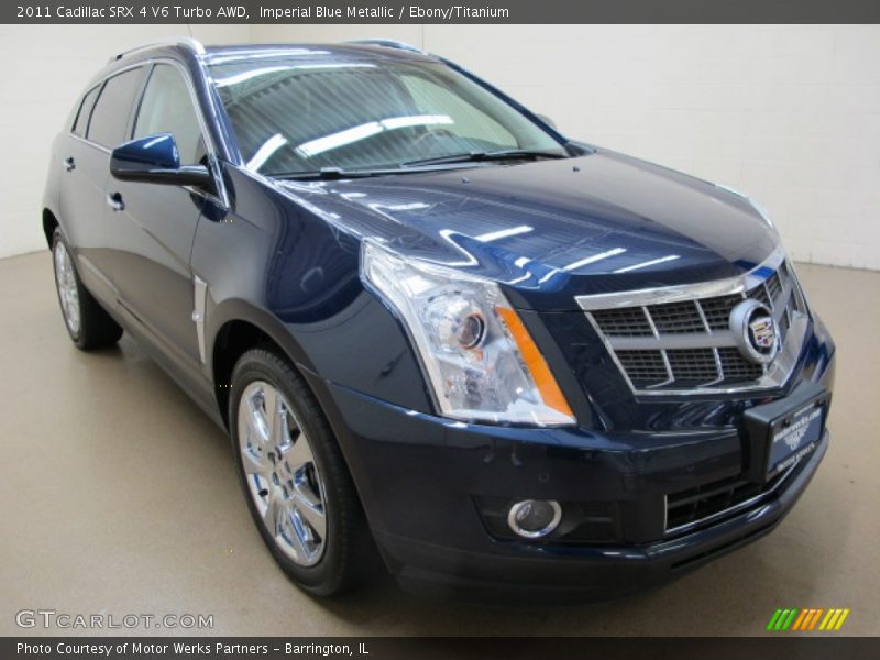 Imperial Blue Metallic / Ebony/Titanium 2011 Cadillac SRX 4 V6 Turbo AWD