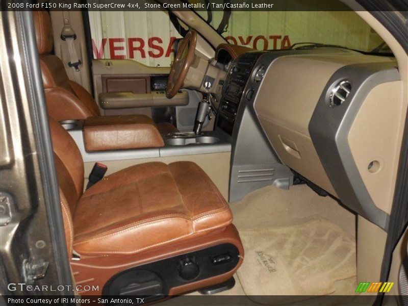 Stone Green Metallic / Tan/Castaño Leather 2008 Ford F150 King Ranch SuperCrew 4x4