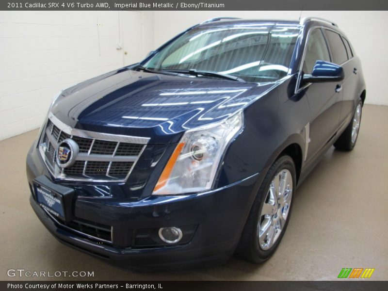 Imperial Blue Metallic / Ebony/Titanium 2011 Cadillac SRX 4 V6 Turbo AWD