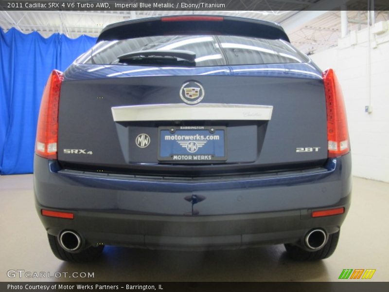 Imperial Blue Metallic / Ebony/Titanium 2011 Cadillac SRX 4 V6 Turbo AWD