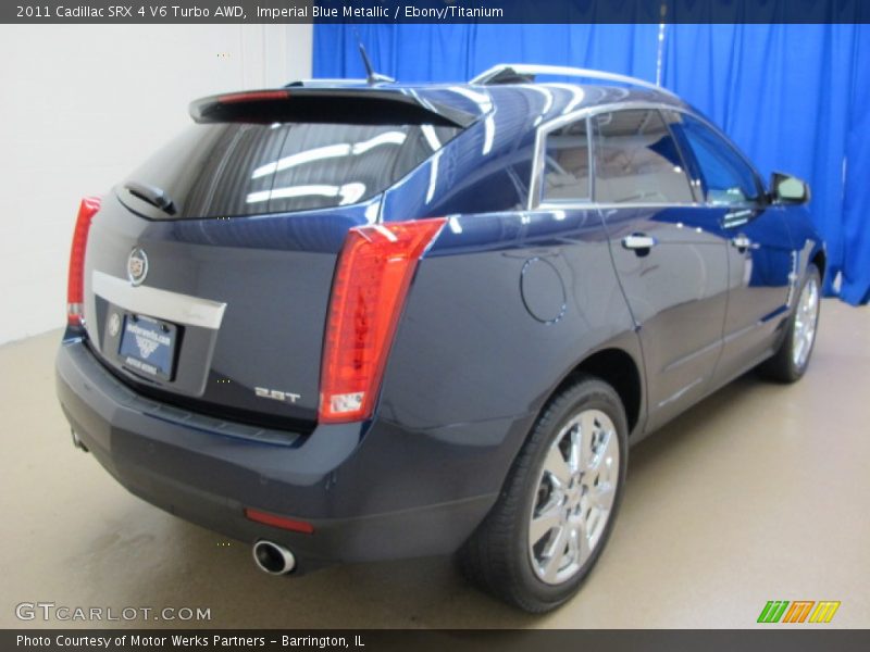 Imperial Blue Metallic / Ebony/Titanium 2011 Cadillac SRX 4 V6 Turbo AWD