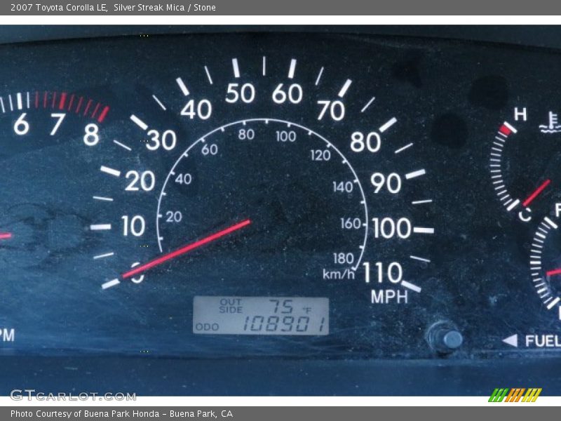 Silver Streak Mica / Stone 2007 Toyota Corolla LE