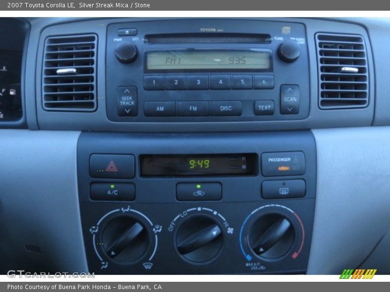 Silver Streak Mica / Stone 2007 Toyota Corolla LE