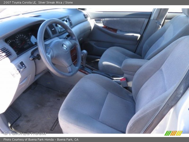 Silver Streak Mica / Stone 2007 Toyota Corolla LE