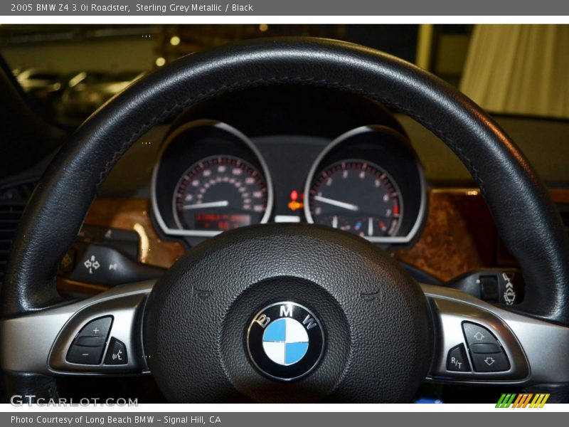 Sterling Grey Metallic / Black 2005 BMW Z4 3.0i Roadster