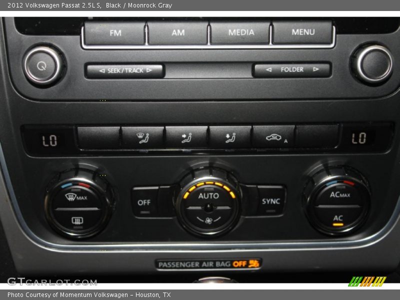 Black / Moonrock Gray 2012 Volkswagen Passat 2.5L S