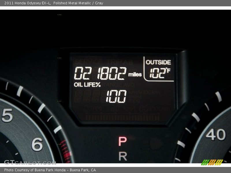 Polished Metal Metallic / Gray 2011 Honda Odyssey EX-L