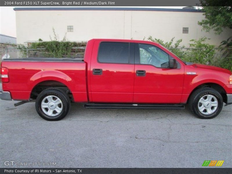 Bright Red / Medium/Dark Flint 2004 Ford F150 XLT SuperCrew